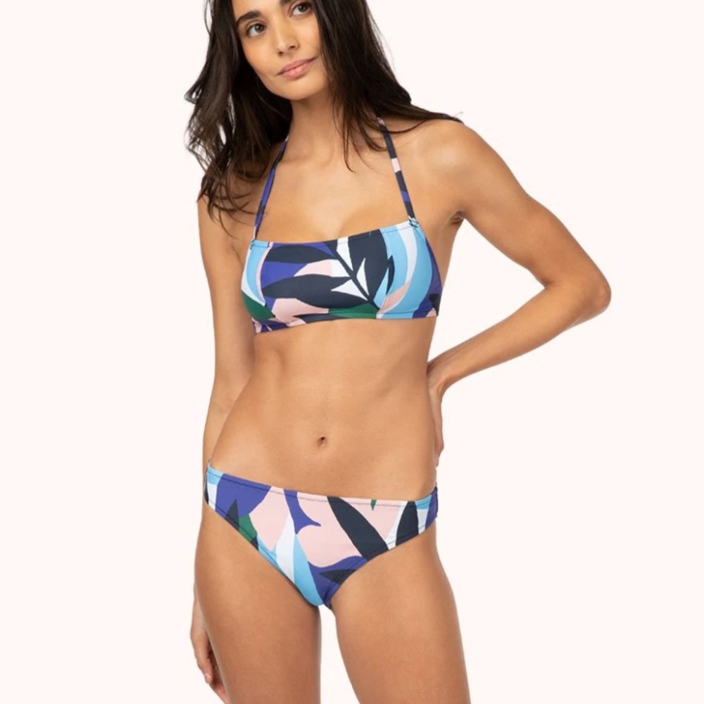 NWT Retro floral sporty bikini set